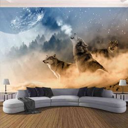 Tribal Animal Sheets Wolf Tapestry Background Ceiling Home Decor Psychedelic Wall Hanging Tapiz J220804