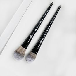 Black Pro Blush Makeup Brushes 96 99 - High-quality Soft Synthetic Powder Blusher Beauty Cosmetics Tools