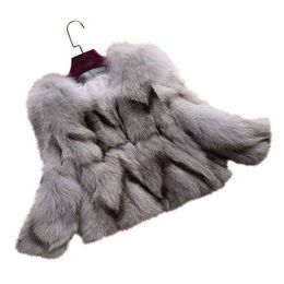 Hot-Selling Winter coat long Striped 100% real Fur Coat Luxury Fur Coats Women Fashion Fur Overcoat T220810