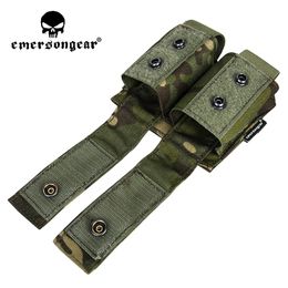 Emerson LBT style 40mm Double Pouch MOLLE Magazine Pouch Water Repellent Tactical Hunting Outdoor Airsoft Carrier Case