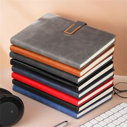 A5 B5 Journal Notebook PU Leather Cover Notepads Magnetic Closure Diary Office Work Business Notepad for Students