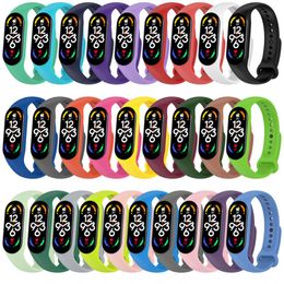 TPU Watch Strap for Xiaomi Mi Band 7 Wristband Silicone Bracelet Wrist Straps Smartwatch Smart Band Watchband Accessory