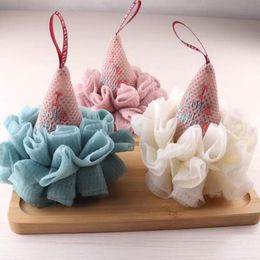 Bath Scrubbers cute-ice cream towel girls baby bath artifact bath-flower cute bubble balls soft