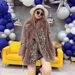 2021 New Winter Clothes Fashion Toka Wool Fur Coat Feminine Temperament Streetwear Warm Long-sleeve All-matching Jacket T220810