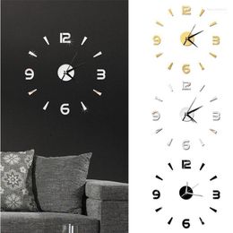 Set 3D Wall Clock Mirror Stickers Fashion Living Room Quartz Watch DIY Home Decoration Clocks Sticker Reloj De Pared1