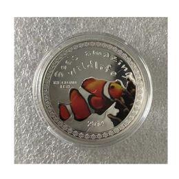 Sier Gift Plated Sea Amazing Wildlife Clown Fish Burundi 1OZ Francs Souvenirs Coin Medal Collectible Coins Animal.cx