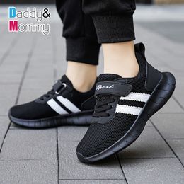 Breathable Tennis Sport Kids Shoes Lightweight Boys Sneakers Fashion Children s Casual Hook Loop Outdoor for Girl 220811