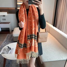 Designer Women cashmere scarf Shawl High quality Fashion Classic scarves luxury muffler Letter pattern wool Landscape animal Print