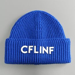 Caps Able Fashion Allmatch Big Letter Head Circumference Confinement Beanie Korean Style Men's and Women's Warm Wool Hat