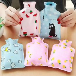 Hand Warm Water Bottle Portable Injection Storage Bags Household Sundries Cute Mini Hot Water Bottles Bag 14x10cm