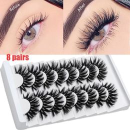 False Eyelashes Handmade Eye Makeup Tools Multilayered Effect Lash Extension Full Volume Thick 3D Mink Hair