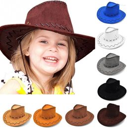 Unisex Cowgirl Cowboy Hat For Child Kids Boy Girl Classical Design Party Costumes Casual Sun Hats Fashion #05