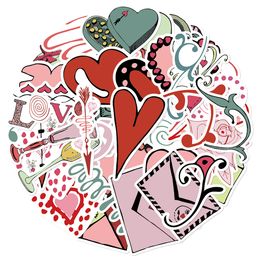 40 PCS Graffiti Skateboard Stickers love Heart For Car Laptop Fridge Helmet Stickers Pad Bicycle Bike Motorcycle PS4 Notebook Guitar Pvc Decals