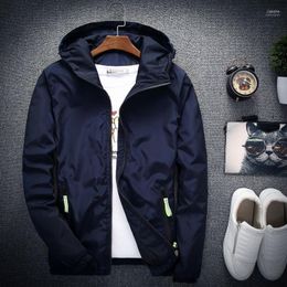 Men's Jackets 2022 Casual Jacket Men Spring Autumn Bomber Windbreaker Hooded Coat Thin Raincoat Outwear Male Plus Size 6XL 7XL1