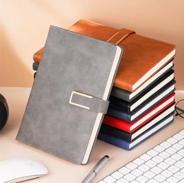 PU Leather Journal Notebook Vintage Notepad Magnetic Closure Writing Classic Diary with Lined Paper for Travel Planner Daily Notes