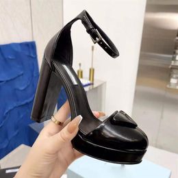 sandals rhinestones Australia - High quality patent calfskin waterproof platform shoes luxury designer high-heeled sandals 11cm Rhinestone decorative instep with 176u
