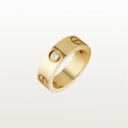 indian steel UK - Love Screw Ring Classic Luxury Designer Jewelry For Women Band Rings Fashion Accessories Titanium Steel Alloy Gold-Plated Never Fa2930