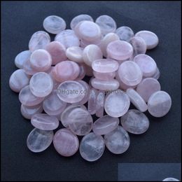 Stone Loose Beads Jewellery 25X2M Worry Thumb Gemstone Natural Healing Crystals Therapy Reiki Treatment Spiritual Minerals Massa Dhmu9