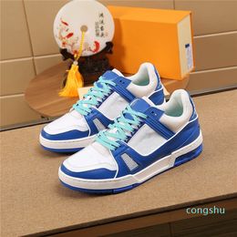 Luxury designer Casual Shoes Trainer Orange White Sneakers Denim Trainers Low Cut Sneakers Good quality With Box333