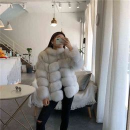 Warm Fake Fur Coats Female Thick Faux Fur Coats Women Winter Fashion Medium Long Fur Jacket Pink Woman T220810