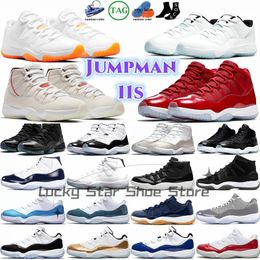 navy basketball Canada - High Cherry pure violet 11 retro Basketball Shoes 11s Animal Instinct Bred Jubilee jumpman Jam Cap and Gown Citrus Cool Grey mens womens Trainers Space midnight navy