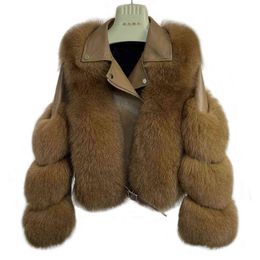 Luxury 2020 Real Fur Coats With 100% Genuine Sheepskin Leather Jackets Wholeskin Natural Fur Female Parkas Plus Size T220810