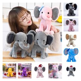 Wholesale Small Elephant Plush Toys Stuffed Animals Cute Dolls Wedding Props Birthday Christmas Gifts For Kids 828