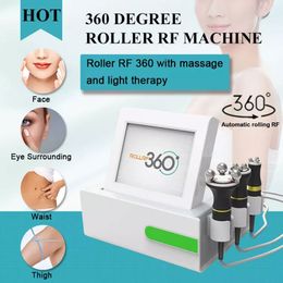 Portable 360 Degree Head Rollactive RF Radio Frequency Roller Massage Anti Aging Face Wrinkle Remove Face Lifting Device Body Slimming With LED Beauty Machine