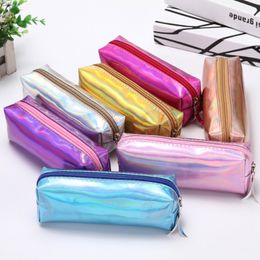 Creative cute student pencil cylinder storage bags stationery box girl heart simple pencil bag LK238
