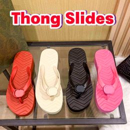 Womens Designer Resin Signature Chevron Thong Slides Flatform Sandals Fashion Flip Flops Slippers with Box Luxury Summer Est Women Shoes