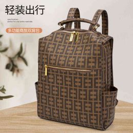 Handbags Multipurpose large capacity backpack women's versatile fashionable printed men's and universal travel bag 2022 NEW