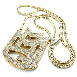 Group di musica Maybach Iced out MMG Pendant 36 "Paracatta a filo hip hop di Franco Chain Maxi Hip Hop Collana Emen's Chokers Collace Jewelry 220818