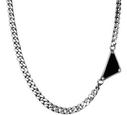 Модельер Ожерелья с подвесками Женское ожерелье Свадебные украшения S Sterling Sier Металлический треугольник