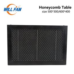 Will Fan Honeycomb Working Table 500x300 600x400mm Size Board Platform Laser Parts For CO2 Laser Engraver Cutting Machine