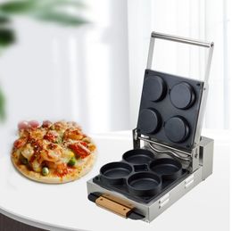 Commercial Pizza Maker 3000W Crepe Food Processing Equipment Maker 4 Mini Multifunctional Pancake Machine Non-stick