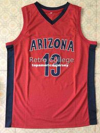 13 Deandre Ayton Arizona Wilcats College Retro stitched Sewn basketball jerseys Customize any number and name XS-6XL