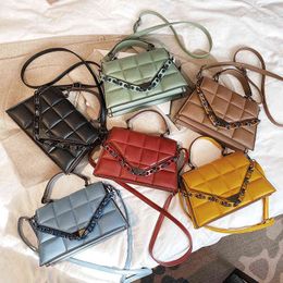 Purses Women new trend one shoulder messenger bag women's chain portable small square Handbags