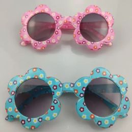 2022 New Sun Flower Round Cute Kids Sunglasses for Boy Girls Toddler Lovely Baby Sun Glasses Children Oculos De Sol