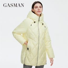 Gasman kış aşağı ceket koleksiyonu moda katı ayağa