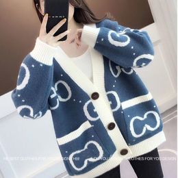 2023 New Women's Sweaters Women Spring Autumn Loose Casual Woman Designer Sweaters Cardigan