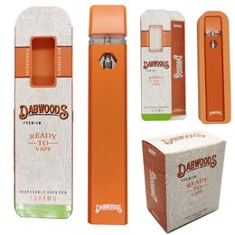 thick pen Australia - Dabwoods Rechargeable Disposable Vape Pen 1.0ML Pods E cigarettes Starter Kits 280mah Battery Empty Device for Thick Oil with Packaging Box 10 strains