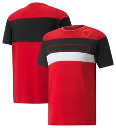 New F1 racing suit men's custom team uniform summer short-sleeved breathable quick-drying T-shirt