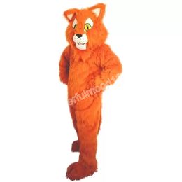 Performance Long hair Cat Mascot Costumes Carnival Hallowen Gifts Unisex Adults Fancy Party Games Outfit Holiday Celebration Cartoon Character Outfits