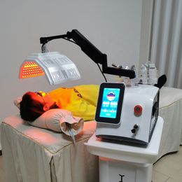 PDT LED Red Light Therapy Machine Face Skin Rejuvenation Hydro Facial RF BIO Cool Acne Treatment Wrinkle Removal Anti Ageing Beauty SPA 7 Colour PDT Equipment