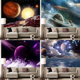 Carpet Home Decor Space Galaxy Sky Landscape Art Tapestry Wall J220804