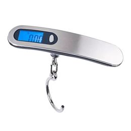 Electronics 50KG Household Hanging Hook Scale Hand-held Mini Portable Suitcase Scales Hook Steelyard Balance Weight Tool