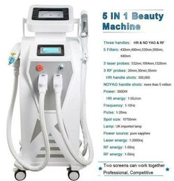 3000 Watts 4 in1 Multi-function IPL tattoo removal machine vascular pigment acne therapy laser 5 Philtres OPT tattoo/ acne/pigment/wrinkle/va