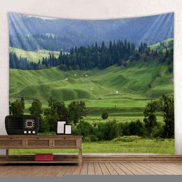 Home Decoration Carpet Wall Hanging Digital Printing Beautiful Landscape Pattern J220804