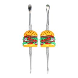 Smoking Accessories hamburger metal pieces cigarette stainless steel dab tools wax
