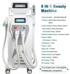 500000 shoots Multi-function IPL tattoo removal machine vascular pigment acne therapy laser 5 Philtres OPT tattoo/ acne/pigment/wrinkle/vascular hair remove